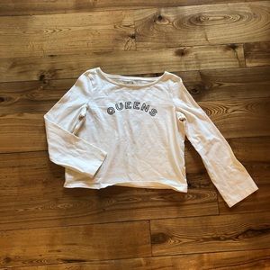 Cropped Long-sleeve Madewell Queens Tee